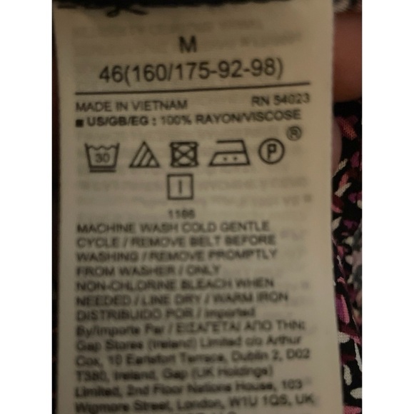 💕GAP Button Front Purple Print Dress - Picture 7 of 7